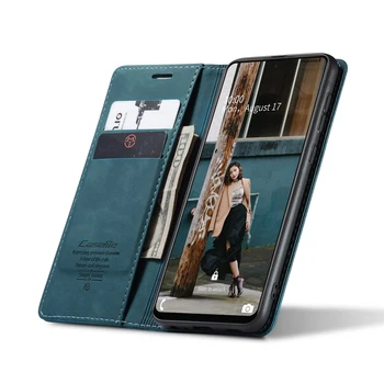 Premium Usnja, Pokrovček Za Samsung Galaxy A72 Primeru Magnetni Denarnico Kartic Pocket Primerih Za Galaxy A72 5G Stojalo Pokrov