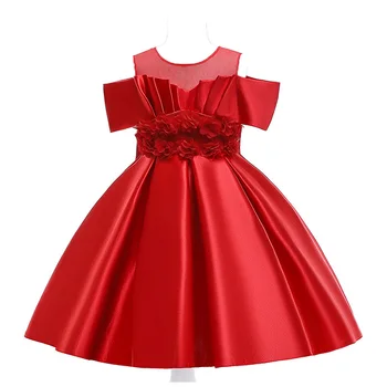 2021 Moda Baby Girl Oblačenja Otrok Obleko Banket Stranka Kažejo Večerno Obleko Poročno Obleko, Vezenih Princesa Obleke Vestidos