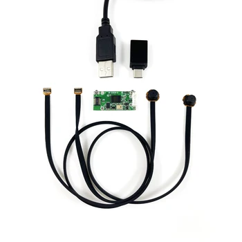 Dvojno Objektiv, USB Kamera Modul za Dvojni Senzor Skrite Video Nadzor, Webcam FPC Prožni Kabel 2560x720 30 fps Varnost Kemera