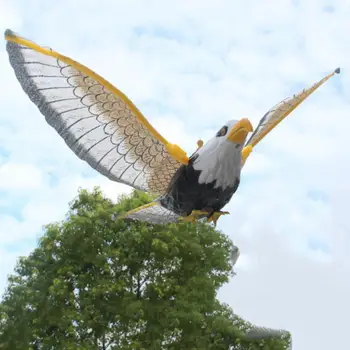 Najnovejši Ptica Z Glasbo Repelenti, Ki Visi Orel, Ki Plujejo Pod Ptice Scarer Vrt Dekoracijo Prenosni, Ki Plujejo Pod Ptice Vrt Dekoracijo 2021