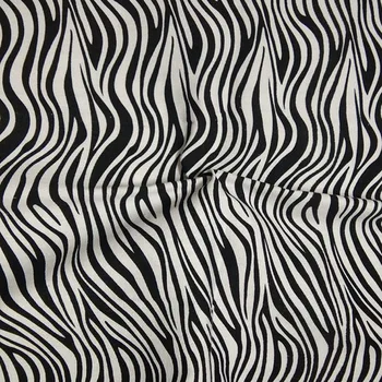 50x140cm Debele & Težka Črna Bela Zebra Trak Natisnjena Platno Bombažne Tkanine Mozaik prtom zavese blazino Doma Dekor