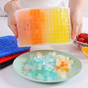 160 Omrežja 1X1cm Pladenj Ledena Kocka Silikonski Sadje Ice Cube Maker Kvadratne Oblike Kuhinjski Pribor DIY Ustvarjalne Mala Ledena Kocka Plesni