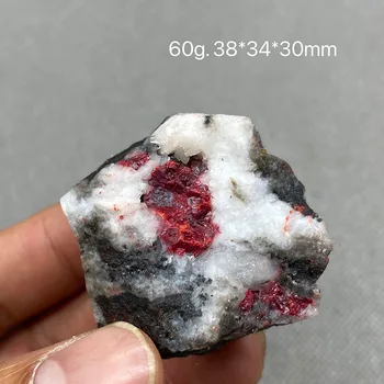 Naravni Cinnabar kamen Izvirno rdeč Kamen Zdravljenje Reiki Kristalne