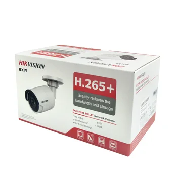 Hikvision 4MP Bullet IP Kamero PoE H. 265+ DS-2CD2043G0-I 4 milijona slikovnih Pik IR Video Nadzor Z SD Kartico v Režo za IP67 30 m IR Onvif