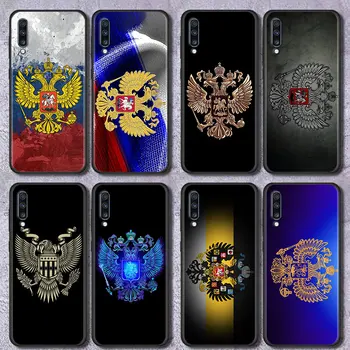 Rusija Grb Orel Zastavo Primeru Telefon za Samsung Galaxy A50 A70 A21S A12 A50S A71S A11 A31 A41 A02S A72 Mehko Nazaj Coque