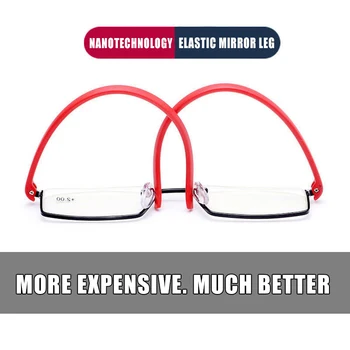 Polovica žensk-okvir obravnavi očala Mn bralec očala za branje očala povečevalna stekla ženske obravnavi očala očala TR90