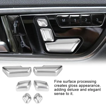 Za Mercedes Benz C E GLK GL ML Avtomobilski Sedež Prilagodite Gumb Preklopite Pokrov Dekorativne Nalepke Trim Dodatki
