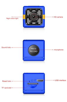 Gibanja DVR Mikro Kamero Šport DV Video Mala Kamera FX01 Mini Kamera 1080P Night Vision Senzor Kamere r57 Mini Kamere