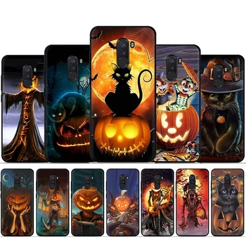Jeseni Oranžna Halloween Silikonski Primerih Za Xiaomi 8 9 10 10T Lite Pro 9 JV 10 Ultra Poco X3 NFC Poco M3 Shockproof Pokrov