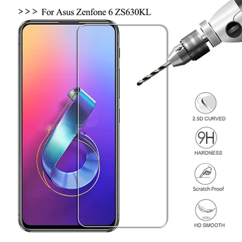 Pametni telefon 9H Kaljeno Steklo za ASUS ZenFone 6 (ZS630KL) ASUS 6z 2019 STEKLO Zaščitno folijo Zaščitnik Zaslon pokrov