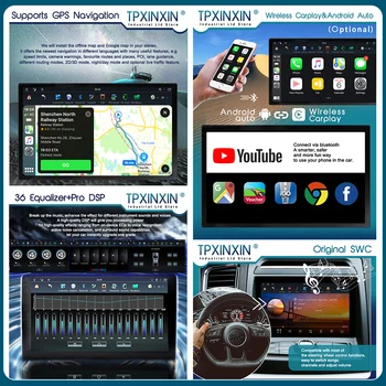 Za Volkswagen HC Android 10 Carplay Radio Predvajalnik Avto GPS Navigacija Vodja Enote, Avtomobilski Stereo sistem WIFI DSP BT