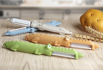 Kuhinja Artefakt Večnamensko Peeling Nož Srčkan Risanka Krokodil Keramični Sadja in Zelenjave Peeling Nož Kuhinjski Orodje
