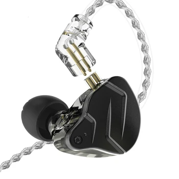 KZ ZSN Pro X Kovinski Slušalke 1BA+1DD Hibridne tehnologije, HIFI Bas Čepkov V Uho Zaslon Slušalke Šport šumov Slušalke