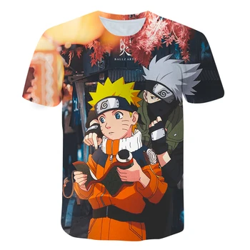 Janpan Anime Kakashi Tshirt Fantje Dekle 3D T-shirt Naruto - Film Sweatshirts Narutos Kakashi Dejanje Slika Tee Srajce Najstnik Vrh