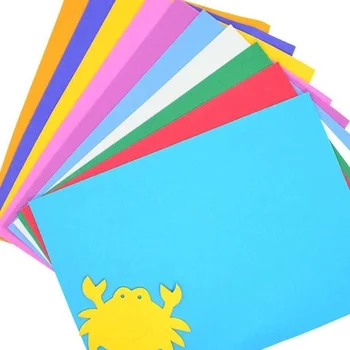 10 Listov, Debel Multicolor A4 Goba EVA Pena Papir Otroci Ročno DIY Strani Obrti