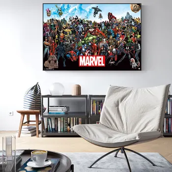 Avengers Superheroj Velika Zbirka Marvel Comics Captain America Hulk Tiskanja HD Steno dnevne Sobe Umetniško Platno Slikarstvo Spalnica Zidana