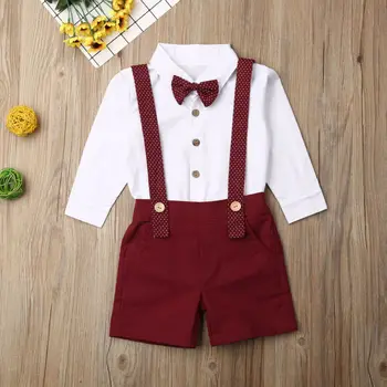 2PCS Malčke Baby Boy Dekleta Obleke, Kompleti 1-6Y T-shirt Vrhovi+Hlače Kombinezon, Obleke, Oblačila, ki