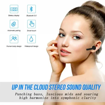 J3 Pro TWS Bluetooth Slušalke 5.2 Pravi Brezžični Čepkov Stereo Slušalke Za Xiaomi Prostoročno uporabo Telefona HD Iger na srečo Športne Slušalke