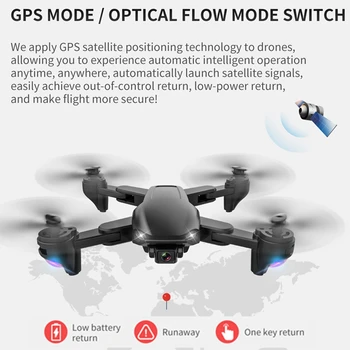 SG701S GPS Brnenje 4K Dvojno HD Kamera Profesionalno Fotografiranje iz Zraka 5G RC Zložljive Quadcopter Smart Sledite FPV igrača Helikopter