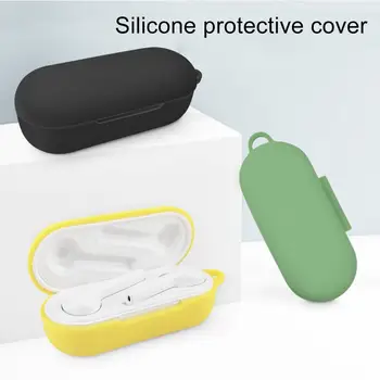 Bluetooth Slušalke Polne zaščitni Pokrov Shockproof Zaščitni Silikonski Primeru z Carabiner za Huawei Freebuds 3i Flypods 3 Acc