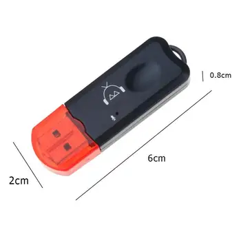 Moda Mini Brezžična tehnologija Bluetooth-združljiv Komplet za vgradnjo v Roke, 3.5 mm Jack za Zvok Sprejemnik Adapter Rdeče Modro Barvo Lahko Izbirate