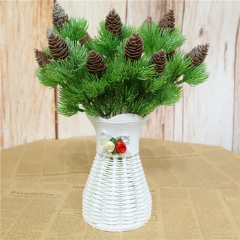 Nicro Borovih Kup Z Orehi Umetno Cvetje za Božič Doma Dekoracijo Ponaredek Rastline Pinecone Umetno GreensOrnament #Art15