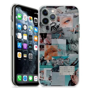 Za iPhone 11 Pro Max Primeru Mini 12 X Xs XR SE 2020 SE2 8 7 6s Plus Moda Kul Mehko Pregledna, Jasno Pokrov