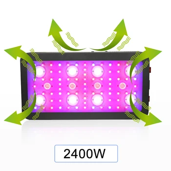 1200W 2400W 3600W Celoten Spekter LED Grow Light Svetilk COB Čip Za Sobne Rastline Cvet Toplogrednih Rastejo Šotor Polje