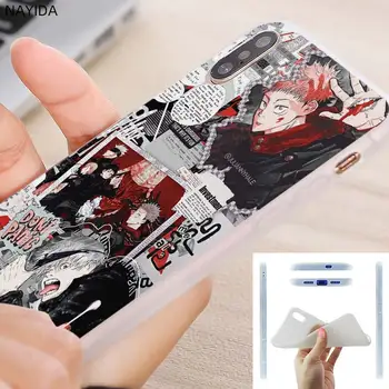 Telefon Primeru Za Xiaomi Redmi Opomba 10 9 8 7 6 5 Pro Max 10S 9S 8T 9T 5G Mehki Silikonski Pokrov Jujutsu Kaisen Anime