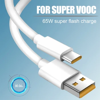 1m USB Hitro Kabel za Polnjenje, 65W 6A Tip C Super Flash Polnilnik, Kabel, Hitri Polnilnik Linija za Nasprotnega Reno4