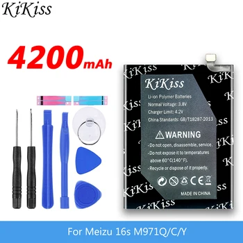 KiKiss 4200mAh BA971 Baterija za Meizu 16s M971Q/C/Y Telefon Visoko Kakovostne Baterije z Orodji,