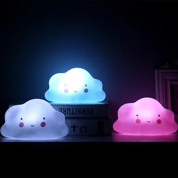 LED Oblak, Noč Svetlobe Baby otroška Soba nočno omarico Spalnica Dekoracijo Razsvetljavo ali Polnjenja Baterije Tipa