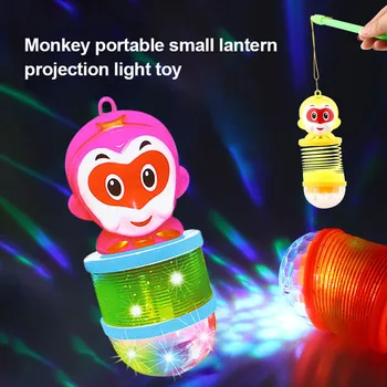 Opica Luč Projekcija Pomlad Širjenje Svetlobe Igrača Smešno Živali, Kakor Otrok Igračo YH-17