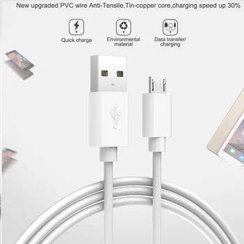 Za Huawei P Smart 2019 Y9 Y6 Y7 Prime 2018 Mikro USB Kabel za Polnjenje 1m Android Polnilnik, Kabel Za Čast 10 lite 7a pro 8c 8x 7s