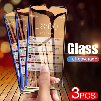 3PCS Celotno Zaščitno Steklo Za Xiaomi Redmi Opomba 8 7 6 5 Pro Opomba 9 Pro Max Kaljeno Steklo Screen Protector Za Redmi 7 8 Filmu