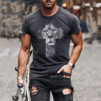 Moda Poletje 3D Tiskanih moška T-Shirt Hip-Hop Stilu Velikosti T Shirt Križ Slog, O-Vratu Kratkimi Rokavi Moški Oblačila XXS-6XL