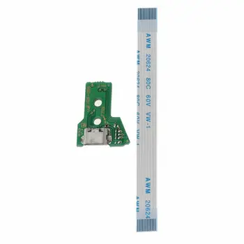 Zamenjajte Polnjenje prek kabla USB Vrata Odbor Za JDS-055 PS4 Krmilnik Z 12Pin Flex Kabel Q81E