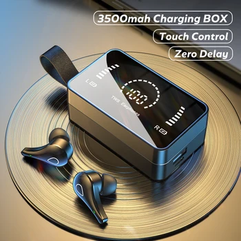TWS Brezžične Slušalke 3500mAh Polnjenje Polje 9D Stereo Šport Nepremočljiva Bluetooth Brezžične Slušalke Z Mikrofon za Telefon