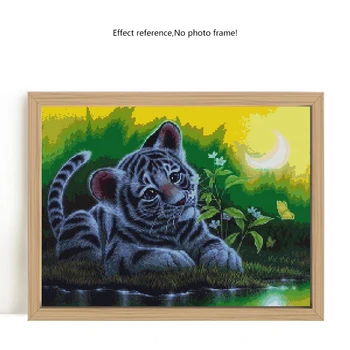Evershine Diamond Slikarstvo Navzkrižno Šiv Živali Tiger Diamond Vezenje Celoten Kvadratni Pet Sliko Diamond Mozaik Kroglice Vezenje