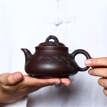 Yixing Vijolično Gline, Ročno Bor Čajnik Kitajski Kung Fu Zisha Grelnik Vode Ustvarjalne Teaware Pošlji Darilo Polje