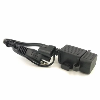 DIY saeUSB skuter Kabel Adapter Nepremočljiva Polnilnik USB Quick 2.1 Vrata z Inline Varovalka za motorno kolo, mobilni telefon, Tablični računalnik GPS