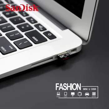 Prvotne SanDisk USB 2.0 CZ33 Pen Mini Disk 32GB 64GB 16GB USB Flash Drive, Pomnilniško kartico memory Stick U Disk, USB Ključ Pendrive za PC