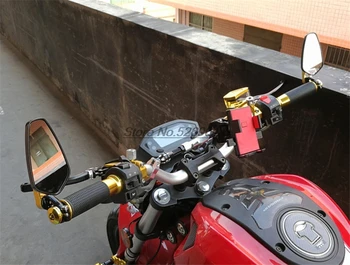 Originalno motorno kolo Ogledalo ročajev koncu z nepremočljiv pokrov za Bmw S1000R Kawasaki Ninja 650 2017 Cnc Aluminija Dl1000