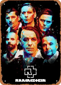 Najboljši Glasbenik Rammstein Plaketo Plakat Kovinski Tin Znak 8 