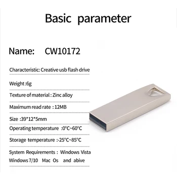 Disk Memoria Cel Usb Ključek Darilo 32GB 64GB 8GB 16GB USB 2.0 Pen Drive High Speed USB ključek z obeskom za ključe