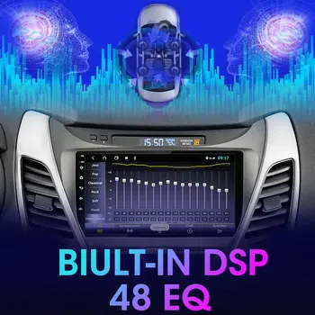 Android 10.0 2 Din Avto Stereo zvoka Radio Hyundai Elantra 2011-2013 Večpredstavnostna Video Zaslon na Dotik Predvajalnik, Wifi 4G Zvočnik MP5