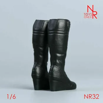 Na Zalogi NR32 1/6 Ženski Črni Čevlji z Visokimi Petami z Električnim Baton Model Fit 12
