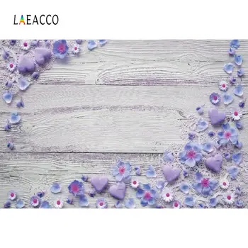 Laeacco Fotografija Ozadje Lesa, Stenske, Lesene Teksturo Cvet Praznovanje Poročni Ozadju Fotografije Po Meri Za Foto Studio