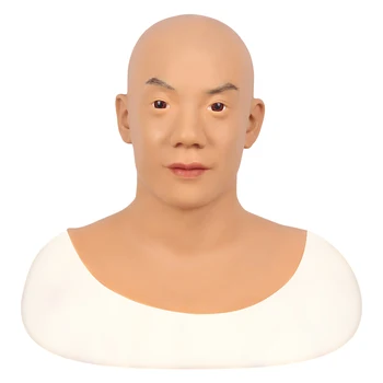 Beth Azijskih Mladih Moških Realne Mehki Silikonski Moški Masko za Maškarada Halloween Cosplay Crossdresser Drag Queen Transseksualci