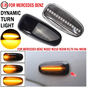 Za Mercedes E-Class W210 C-W202 Razred W208 R170 Dynamic LED Blinker Strani Oznako Vključite Opozorilne Luči Lučka